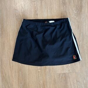 Nike Tennis Skort Black with Side Stripe